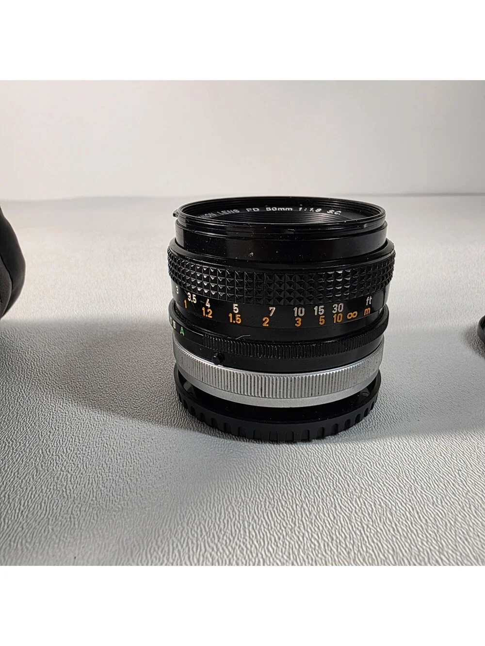Canon FD 50mm 1:1.8 S.C. SC Manual Focus Prime Lens Clean W/Case & Lens Filter